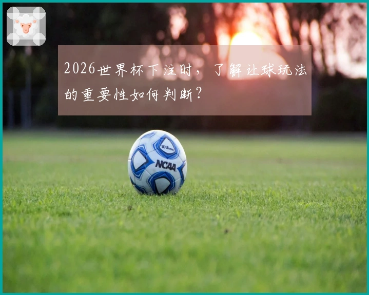 2026世界杯下注时，了解让球玩法的重要性如何判断？