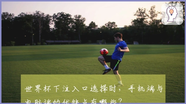 世界杯下注入口选择时，手机端与电脑端的优缺点有哪些？